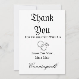 Downloadable Wedding Ring Calligraphy  招待状