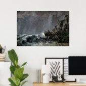 Downpour at Etretat ポスター (ホームオフィス)