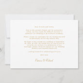 Downsize結婚の発表かわいい3枚 招待状 (裏面)