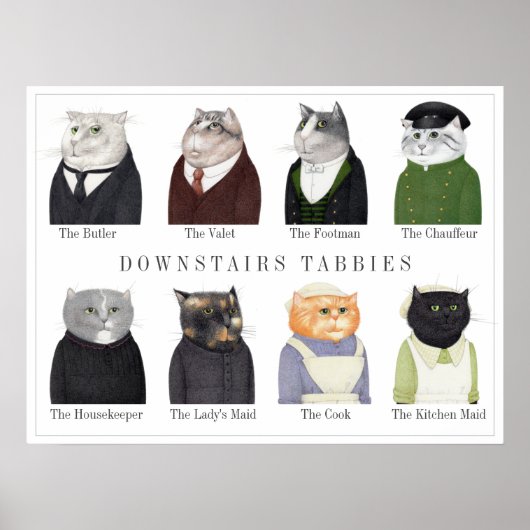 DOWNSTAIRS TABBIES ポスター (正面)