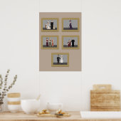 Downton Abbey Pixel Artのキャラクター ポスター (キッチン)