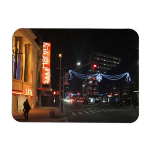 Downtown Brooklyn NYC写真のクリスマス マグネット