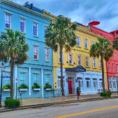 Downtown Charleston, SC建物ポスター ポスター