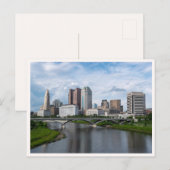 Downtown Columbus View from Main St Bridge ポストカード (正面/裏面)