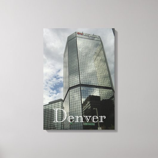 Downtown Denver Wrapped Canvas キャンバスプリント (正面)