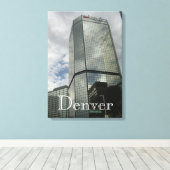 Downtown Denver Wrapped Canvas キャンバスプリント (インサイチュ (ウッドフロア))