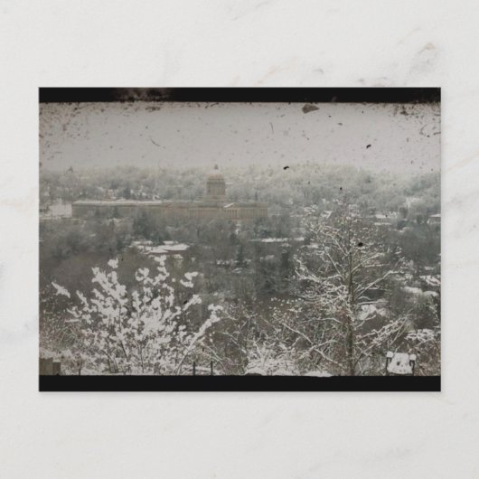 Downtown Frankfort、ケンタッキー州（冬） ポストカード (正面)