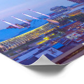 Downtown Kansas City, Missouri, at Dusk ポスター (角)