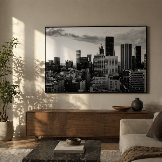 Downtown Los Angeles Skyline Cityscape ポスター