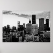 Downtown Los Angeles Skyline Cityscape ポスター (正面)