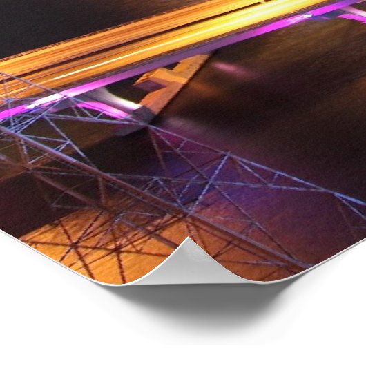 Downtown Miami by Night ポスター (角)