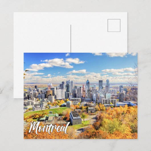 Downtown Montreal, Quebec, Canada ポストカード (正面/裏面)