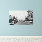 Downtown View of Chehalis，ワシントン写真 キャンバスプリント (インサイチュ (ウッドフロア))