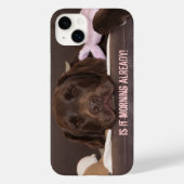 Dowsy Chocolate Lab Photo Close Up Case-Mate iPhoneケース (裏面)