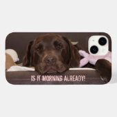 Dowsy Chocolate Lab Photo Close Up Case-Mate iPhoneケース (裏面 (横))