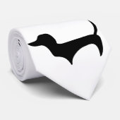 Doxieのシルエットのタイ ネクタイ (ロール)