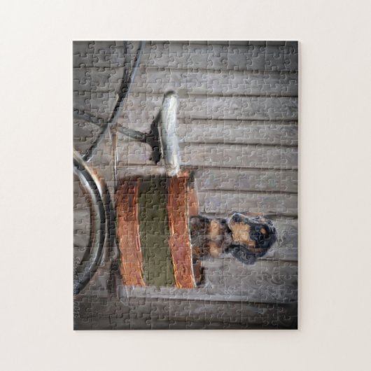 Doxieの子犬のパズル ジグソーパズル (縦)