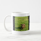 Doxieの子犬を走ること コーヒーマグカップ (左)