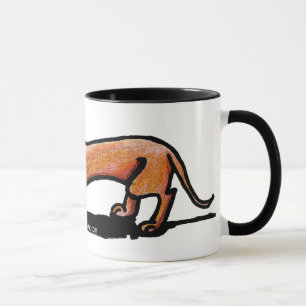 Doxieの少し赤いマグ マグカップ