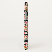 Doxieの花の電話箱-黒いdoxie -クリーム Case-Mate iPhoneケース (裏面/右)