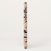 Doxieの花の電話箱- doxieを黒くし、日焼けさせて下さい Case-Mate iPhoneケース (裏面/左)