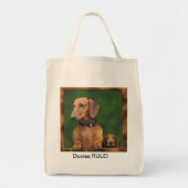 Doxieの買い物袋 トートバッグ (正面)