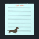 DoxieノートDachshundシルエット ノートパッド<br><div class="desc"></div>