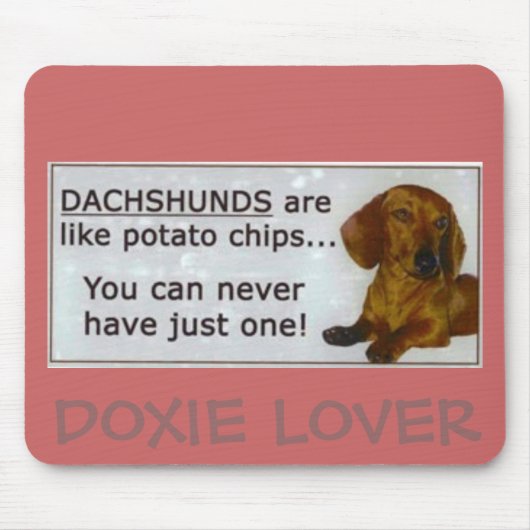 doxie_potato_chips、DOXIEの恋人 マウスパッド (正面)