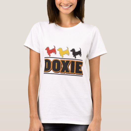 DOXIE-Word-COLOR Tシャツ (正面)