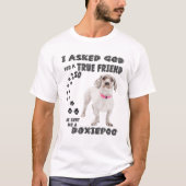 Doxiepoo引用文Mom、Doxiedoodleパパ、Dachshund Poo Tシャツ (正面)