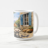 Doze off! Sage  Vintage Sealife   コーヒーマグカップ (正面右)