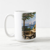 Doze off! Sage  Vintage Sealife   コーヒーマグカップ (左)