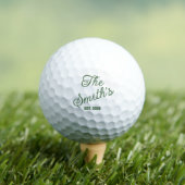 Dozen Personalized Golf Balls with Name & Year ゴルフボール (インサイチュ 木)