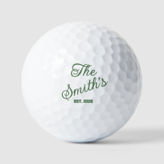 Dozen Personalized Golf Balls with Name & Year ゴルフボール