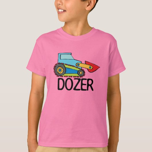 Dozerのブルドーザーの交通機関 Tシャツ (正面)