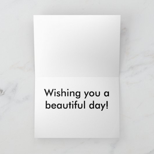 Dozerの挨拶状 カード (内部)