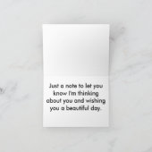 Dozerセラピー犬の挨拶状 カード (内部)