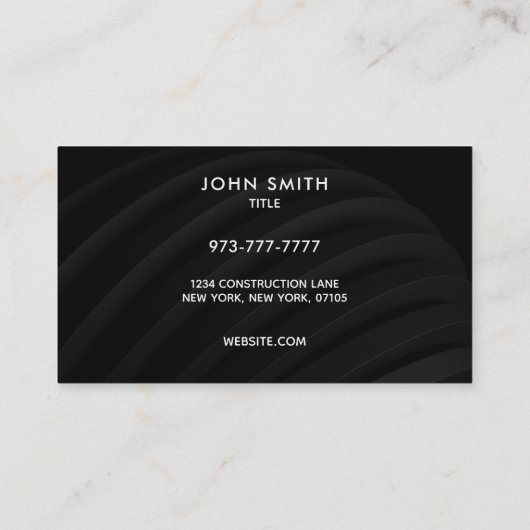 Dozer Slogans名刺 名刺 (裏面)