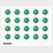 Dozing off Sleep Tracker Journal Stickerシート ラウンドシール (シート)