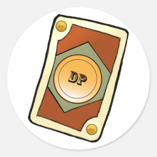 DPカードステッカー ラウンドシール (正面)