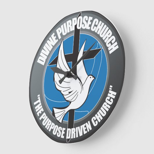 Dpロゴクロック ラージ壁時計 (傾斜)