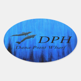 DPH Warfバブレパシフィックバンパーステッカー 楕円形シール