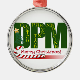 DPM医師予防薬クリスマス メタルオーナメント