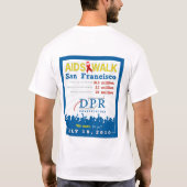DPRのエイズWalk_blue Tシャツ (裏面)