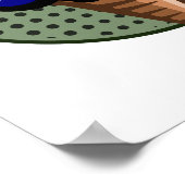 DPRKアイスクリーム旗北朝鮮 ポスター (角)