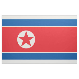 DPRK北朝鮮の旗のJucheの社会主義共産主義者 ファブリック