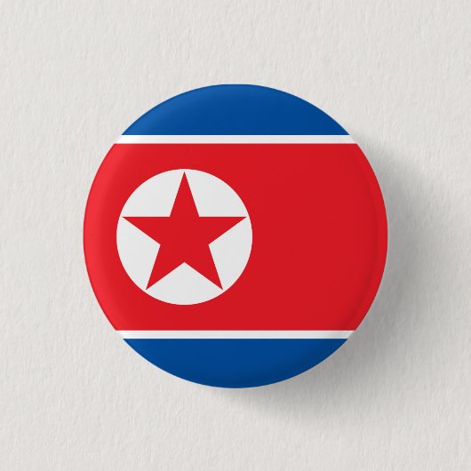 DPRK北朝鮮の旗のJucheの社会主義共産主義者 缶バッジ (正面)