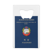 DPRK北朝鮮の紋章のJucheの社会主義共産主義者 クレジットカード栓抜き (裏面)