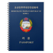 DPRK北朝鮮の紋章のJucheの社会主義共産主義者 ノートブック (正面)