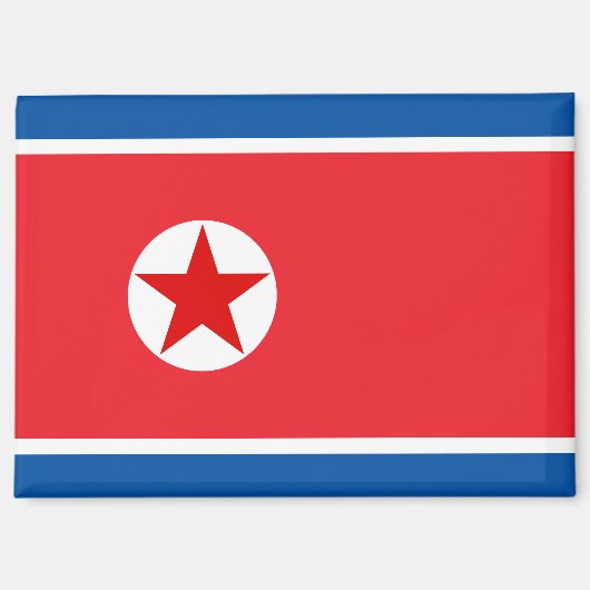 DPRK長方形マグネットの国旗 マグネット (正面)